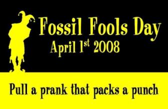 Fossil Fools Day advance flier